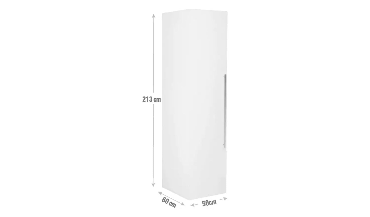 Habitat Atlas 1 Door Tall Wardrobe - White